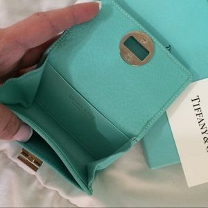 Tiffany & Co leather card case wallet & dustbag